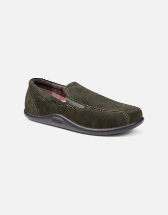 Hotter Mens Relax Mens Warm Lined Slippers - Tan - Size: 10