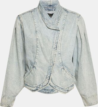 Isabel Marant Blue Denim Crossover Pauline Jacket