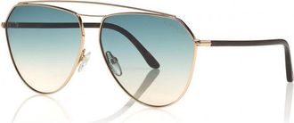 Tom Ford FT0681 28P Shiny Rose Gold/Green Gradient