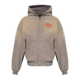 Willy Chavarria Light Jackets, male, Gray, Size: M Juggernaut Workwear Hoodie