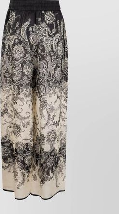 Zimmermann relaxed pant floral high rise sheer