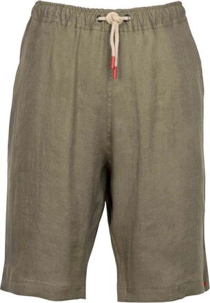 Kiton Shorts - Heren - Korte Broeken - Groen - 2XL - Linnen - Korte Broeken