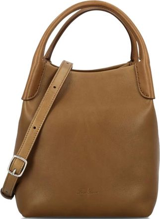 Loro Piana Bale kleine shopper met haaksluiting - Bruin