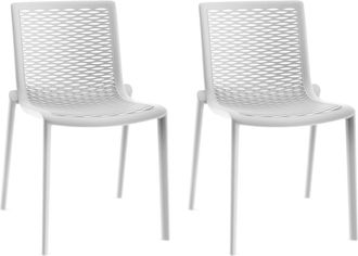 Resol Sillas Netkat Resol Pl&aacute;stico Blanco (pack De 2)