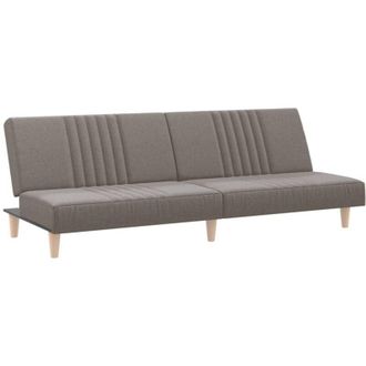 vidaXL Sof&aacute; Cama De Tela Gris Taupe Vidaxl