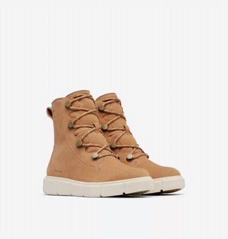 Sorel Womens Explorer 3 Joan Boots In Tawny Buff/chalk
