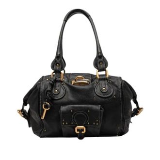 Chlo&eacute; Pre-owned Paddington Schoudertas - Dames - Pre-owned - Zwart - Maat: ONE Size Leer