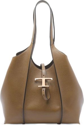 Tod's Brown T Timeless Tote