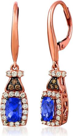 Le Vian Tranquility 14K Rose Gold 1.46 Ct. Tw. Diamond & Tanzanite Drop Earrings