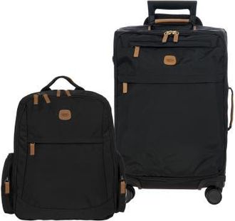 Bric's 2 Piece Set - X-Travel 21 Carry-On Spinner & Nomad Backpack in Black at Nordstrom