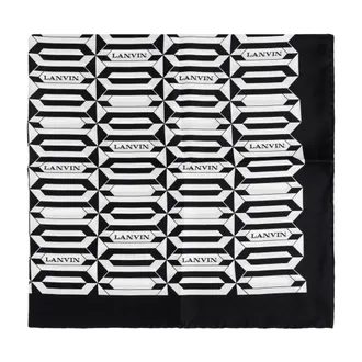 Lanvin Silky Scarves, female, Black, Size: ONE SIZE Silk Scarf