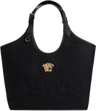 Versace Bag Versace - Dames - Shoppers - Zwart - ONE Size - Katoen - Tassen