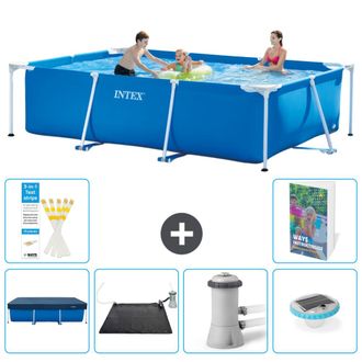 Intex Piscina Con Estructura Rectangular - 300x200x75 Cm - 7-piezas S154