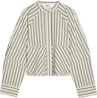 Day Birger Et Mikkelsen Camicia crop Springer a righe - Toni neutri