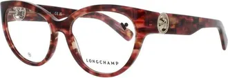 Longchamp Ladies Red Cat Eye Eyeglass Frames Longchamp-Lo2728-606-53