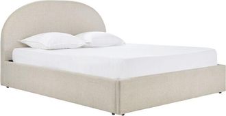 Miliboo Cama Con Canap&eacute; De 2 Plazas 160x200 Cm En Tela Beige Oren