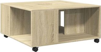 vidaXL Vidaxl - Mesa De Centro Madera De Ingenier&iacute;a Roble Sonoma 80x80x40 Cm