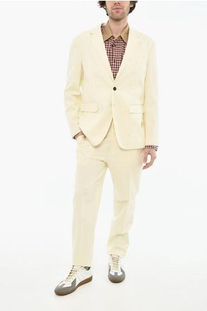 Dsquared2 Stretch Cotton Notch Lapel 2-Button Suit size 46