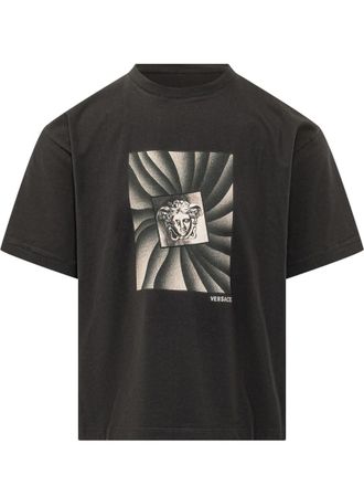 Versace Black Crew Neck T-Shirt