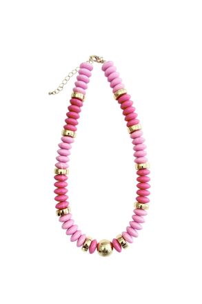 Gemelli Womens Tobie Beaded Necklace In Pink