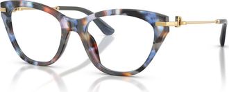 Dolce & Gabbana 51mm Butterfly optical glasses in Blue at Nordstrom
