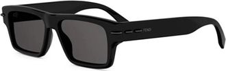 Fendi 1Qdo 5I00A - Dames - Zonnebrillen - Zwart - 54 MM - Accessoires