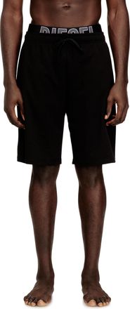 Diesel Cotton lounge shorts with Diesel logo - Pants - Man - Black