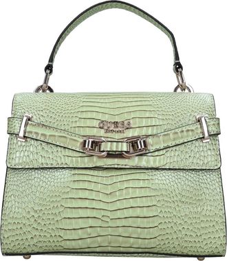 Guess Nep Lederen Tas - Dames - Handtassen - Groen - ONE Size - Leer - Tassen