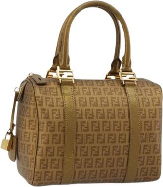 Fendi Pre-owned Boston Bag - Dames - Vintage Handtas - Beige - ONE Size - Vintage