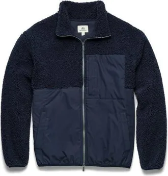Surfside Supply Co. Steve Fleece Jacket in Navy Blazer at Nordstrom, Size X-Large