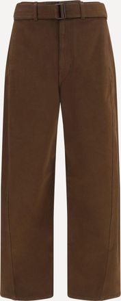 Christophe Lemaire Pantaloni con cintura in twill pesante tinto Man XS