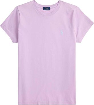 Ralph Lauren Light Purple Crew Neck Logo T-Shirt