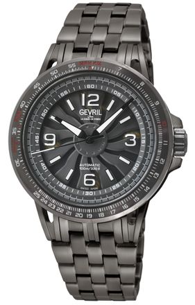 Gevril Group 49300B Mens Wind Master Swiss Made Automatic, Sellita SW200-1 Watch - Silver - One Size