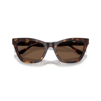 Emporio Armani 0ea4259u Angular Tortoiseshell Cat-Eye Sunglasses with Metallic Detail