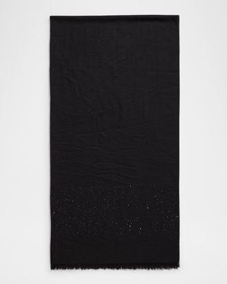 Sofiacashmere Cashemere Lightweight Scarf W/ Sequins