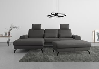 Sit&more Ecksofa »Cinturo L-Form« inklusive Sitztiefenverstellung und Federkern, Sitzhöhe 45 cm