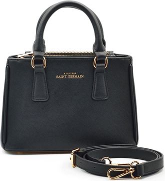 Ateliers Saint Germain Womens Handbag Neuilly - Black Leather - One Size