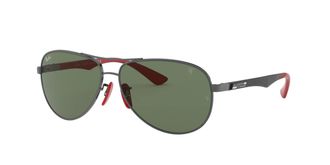 Ray-Ban Mens 0RB8313M F00171 61 Sunglasses, Gunmetal/Green