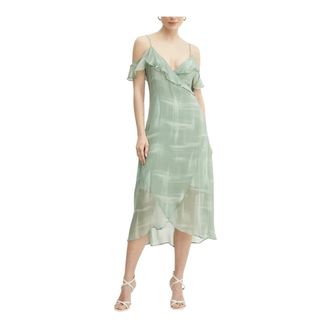 Emporio Armani Wrap Dresses, female, Green, Size: M Wrap Dress
