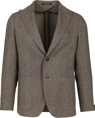 Tagliatore Montecarlo Blazer - Heren - Blazers - Beige - M - Katoen - Jassen