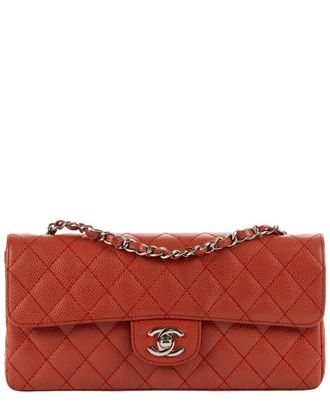 Chanel Guava Caviar Quilted Leather East West Flap, Never Carried (Authentic Pre-Loved)
