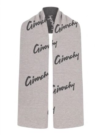 Givenchy Gray Wool Womens Scarf