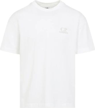 C.P. Company T-shirt met logo - Wit