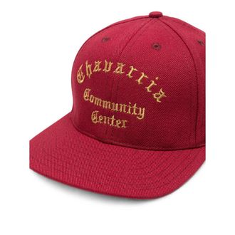 Willy Chavarria MAMSA004-045 Cotton Baseball Cap - Red