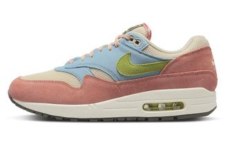 Nike Mens Air Max 1 Sneaker, Madder Root Vivid Green, 8.5 UK