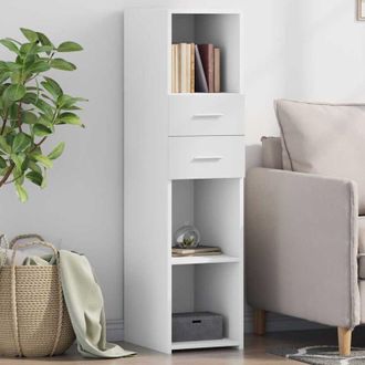 vidaXL Credenza Bianca 30x42,5x124 cm in Legno Multistrato - Vidaxl