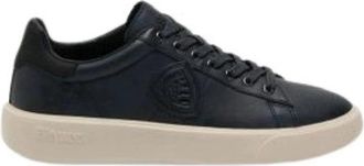 Blauer Nubuck Sneaker - Heren - Sneakers - Blauw - 43 EU - Leer - Schoenen