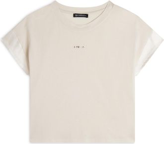 Freddy T-shirt corta in jersey con maniche effetto seta