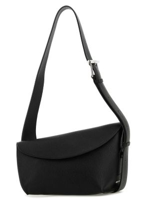 Alexander McQueen Alexander Mcqueen Black Large Sling T Bar Crossbody Bag