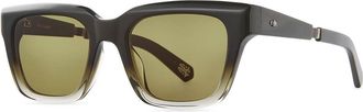 Garrett Leight MAVEN S FF-PW/SFOLV Mens Sunglasses Grey Size 52